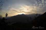 Закат в горной долине. Республика Перу